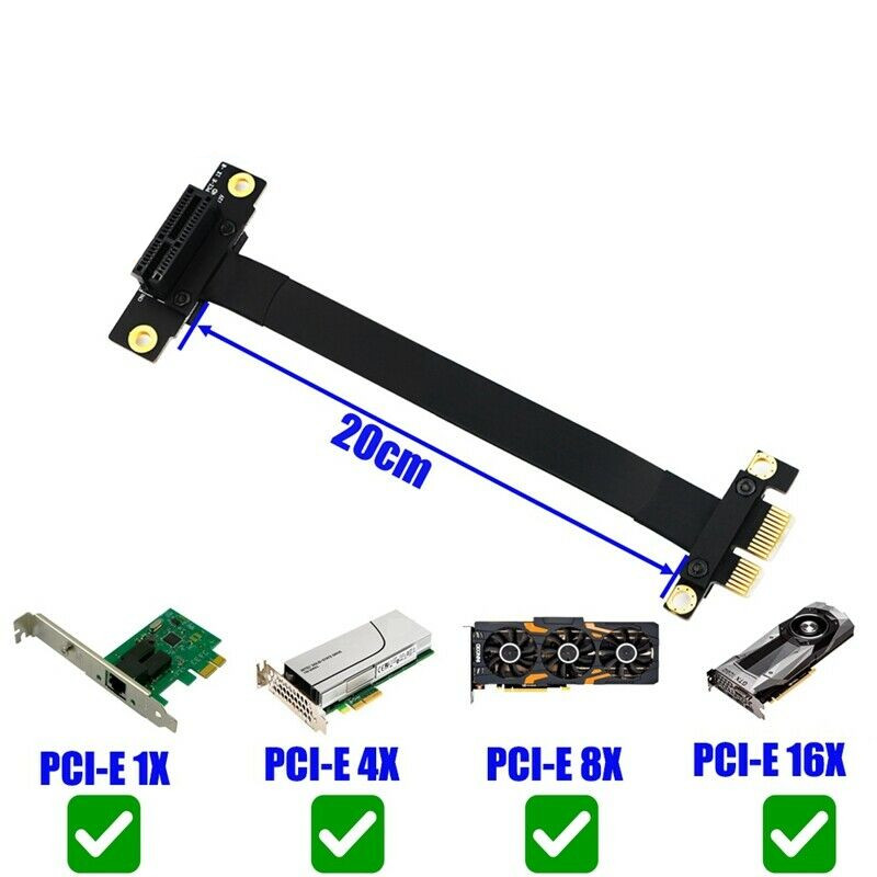 Pcie Extension Cable - 90 درجة Pci-E Pci Express 1X