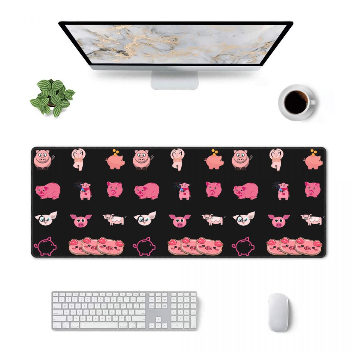 Gaming Accessories Pack - وسادة فأرة كبيرة، حزمة ملصقات يوم