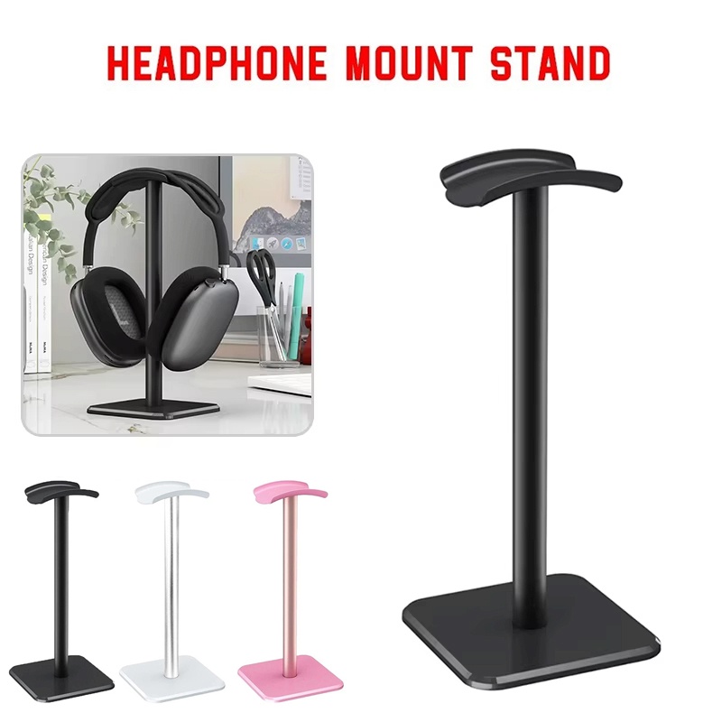 Gaming Accessories Setup - حامل سماعات رأس عالمي من البلاستيك،