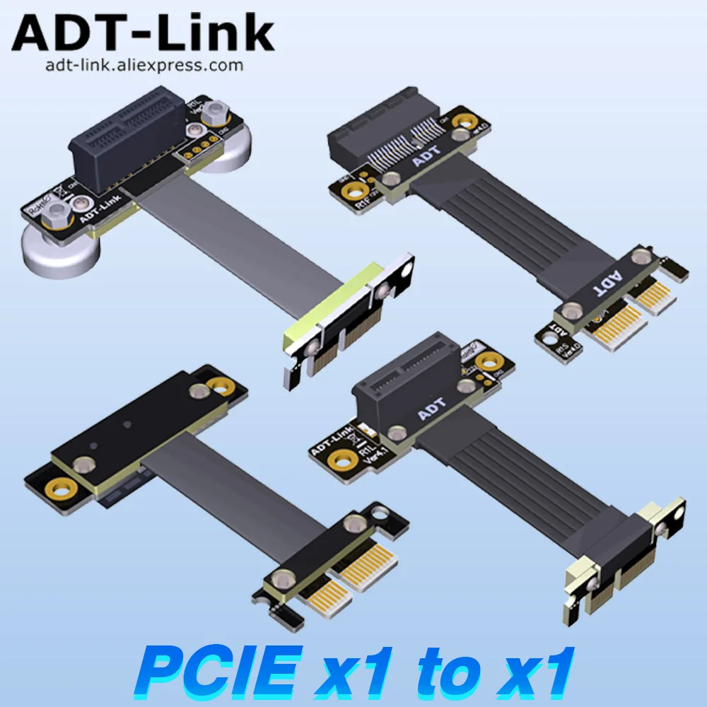 Pcie Extension Cable - المزدوج 90 درجة الزاوية اليمنى PCIe