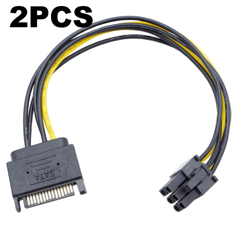 2 قطعة المزدوج SATA 15pin إلى  - مراجعة Pcie Extension Cable وسعره