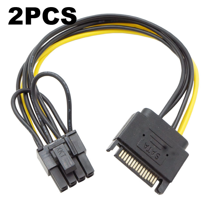 2 قطعة المزدوج SATA 15pin إلى  - مراجعة Pcie Extension Cable وسعره