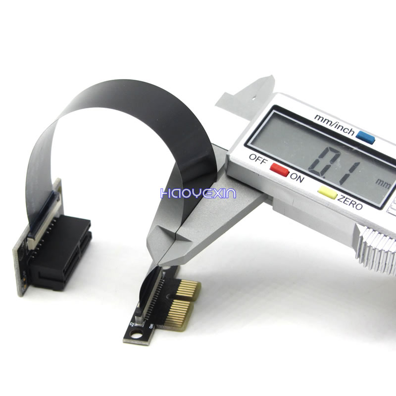 Pci-e 1X FPC اكسبرس الناهض تمد - مراجعة Pcie Extension Cable وسعره