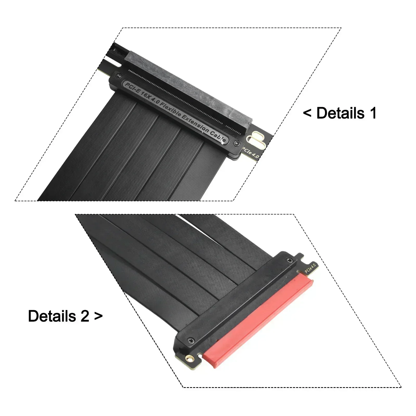 TEUCER PCI-E 4.0 X16 كابل النا - مراجعة Pcie Extension Cable وسعره